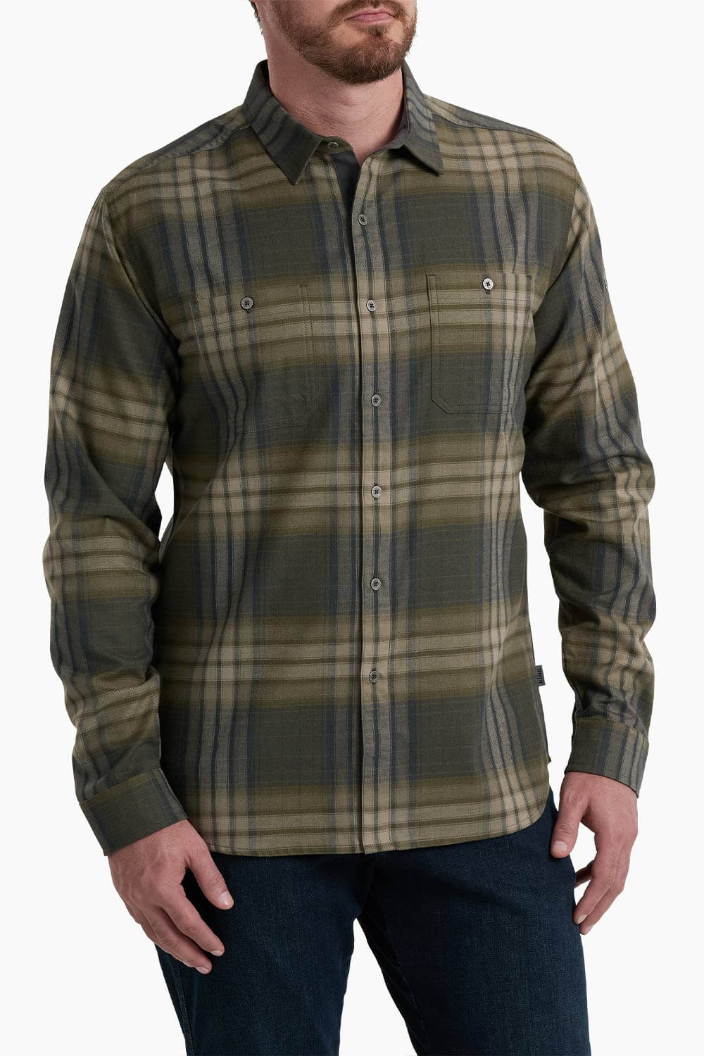 Kuhl Fugitive Flannel Shirt for Men in Smokey Sage 7202 SMOKEYSAGE Glik s