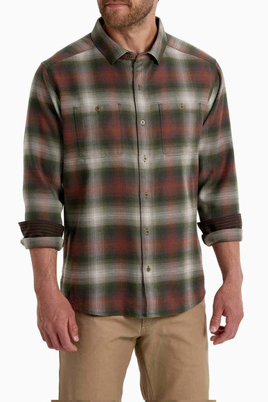 Kuhl Law Flannel Shirt for Men in Olive Copper