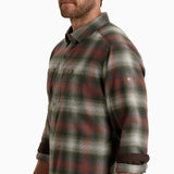 Kuhl Law Flannel Shirt for Men in Olive Copper