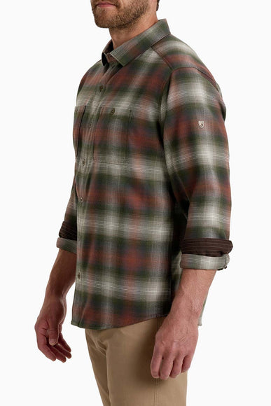 Kuhl Law Flannel Shirt for Men in Olive Copper