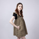 Leopard Print Dress for Women in Taupe