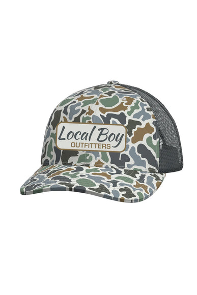 Local Boy Outfitters Local Insignia Trucker Hat for Men in Localflage