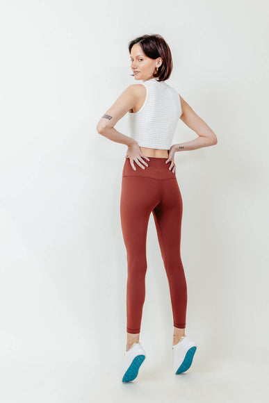 Love Tree Contour Leggings for Women in Beetroot