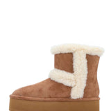 Madden Girl Everette Fur Booties for Women in Tan