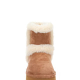 Madden Girl Everette Fur Booties for Women in Tan