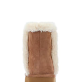 Madden Girl Everette Fur Booties for Women in Tan