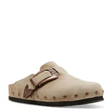 Madden Girl Pepper Buckle Clogs for Women in Taupe