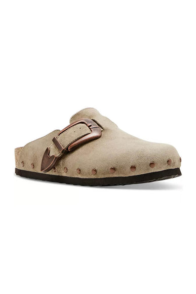 Madden Girl Pepper Buckle Clogs for Women in Taupe