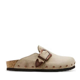 Madden Girl Pepper Buckle Clogs for Women in Taupe