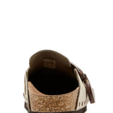 Madden Girl Pepper Buckle Clogs for Women in Taupe