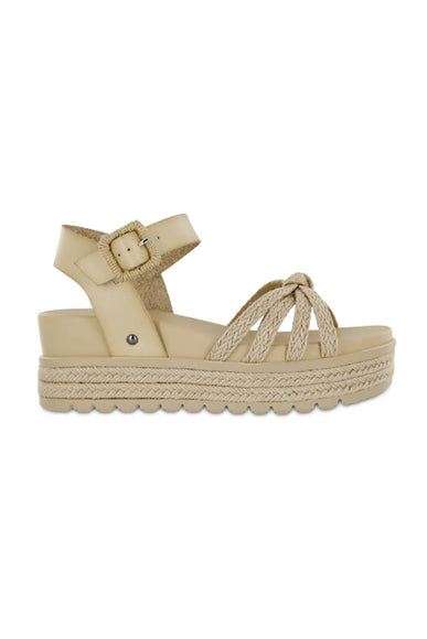 MIA Kehlani Rope Platform Sandals for Women in Bone 