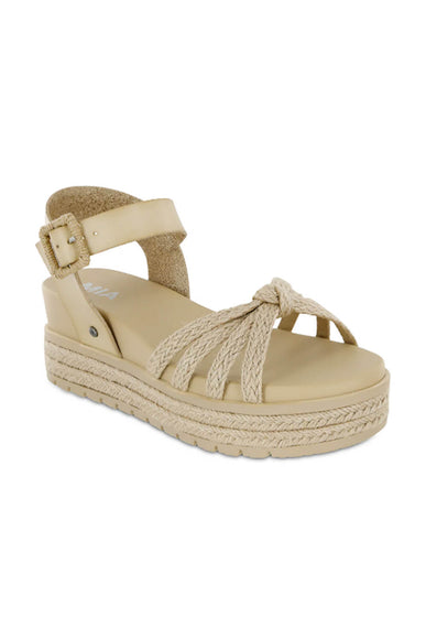 MIA Kehlani Rope Platform Sandals for Women in Bone 