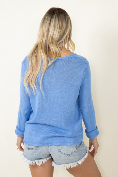 Miracle Beach Sweater for Women in Blue 