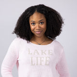 Miracle Lake Life Lightweight Sweater for Women in Blush/Beige