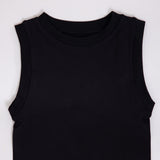 Moa Moa Seamless Tank Top for Girls in Black