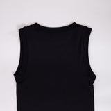 Moa Moa Seamless Tank Top for Girls in Black