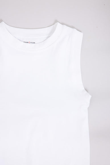 Moa Moa Seamless Tank Top for Girls in White