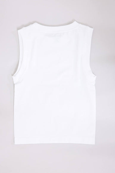 Moa Moa Seamless Tank Top for Girls in White