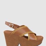 Naked Feet Tofino Wedges for Women in Brown