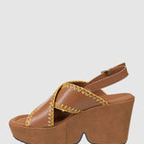 Naked Feet Tofino Wedges for Women in Brown