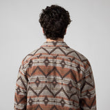 North River Aztec Shirt Jacket for Men in Bracken Brown