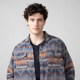 North River Aztec Shirt Jacket for Men in Lake