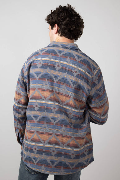 North River Aztec Shirt Jacket for Men in Lake