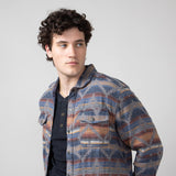 North River Aztec Shirt Jacket for Men in Lake