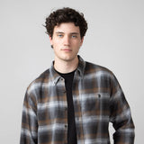 North River Brushed Button Down Shirt for Men in Grey Heather