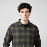 North River Brushed Button Down Shirt for Men in Olive