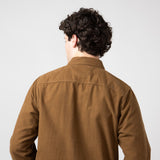 North River Suede Cotton Shirt Jacket for Men in Barn