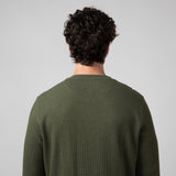 North River Waffle Henley Shirt for Men in Olive