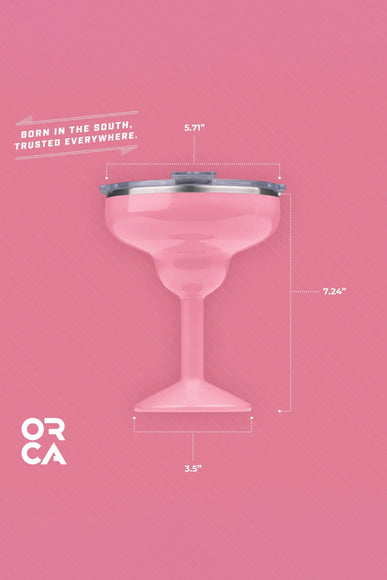 ORCA Rita 13 oz Insulated Margarita Lidded Tumbler in Pink