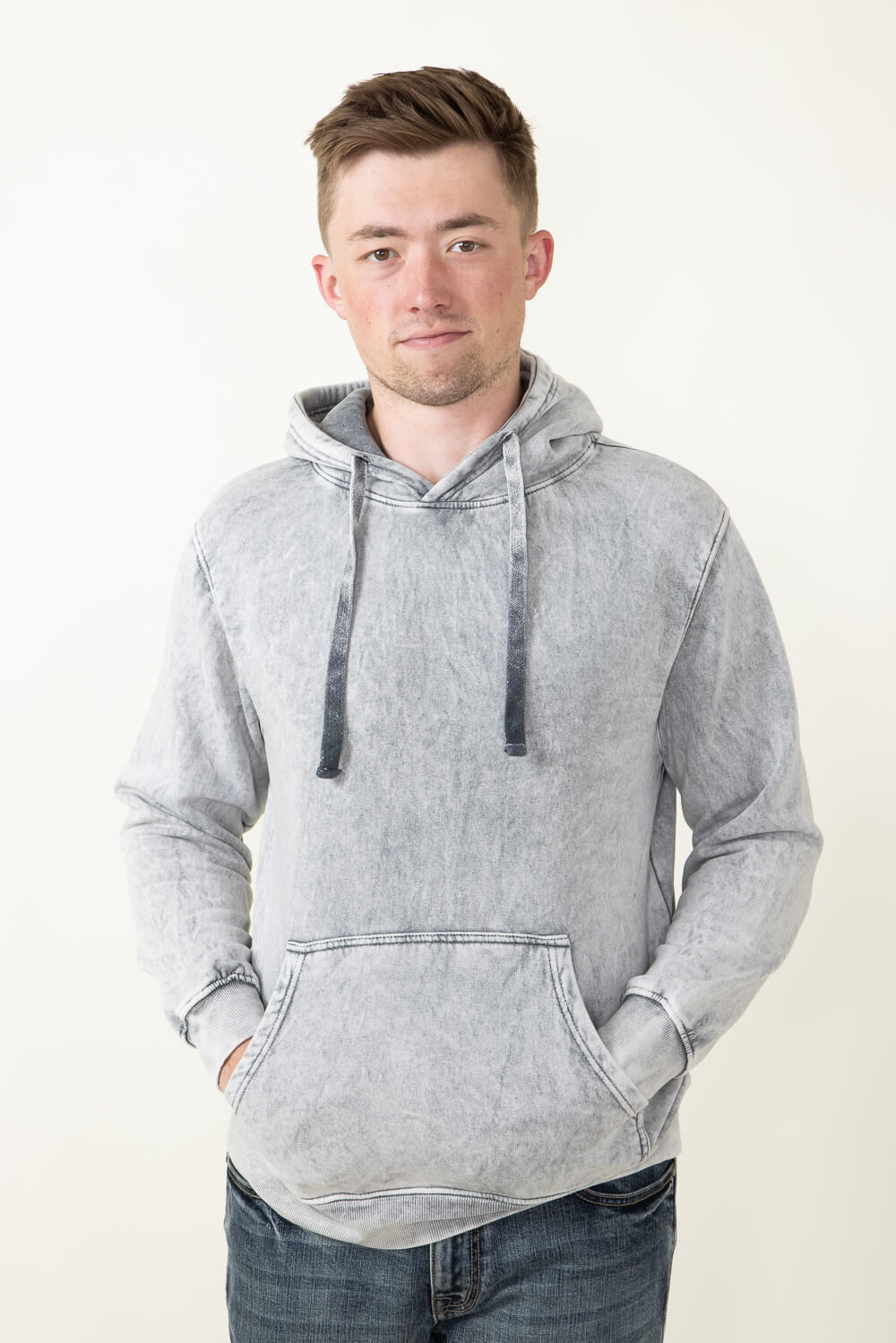 Men's washed hoodie sale