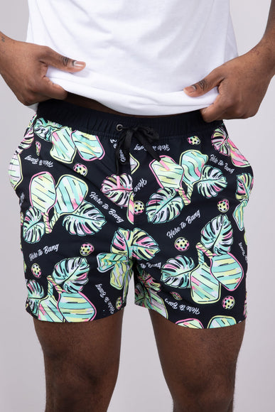 Party Pants Here To Bang Party Shorts for Men in Black