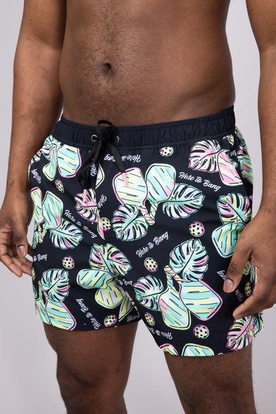 Party Pants Here To Bang Party Shorts for Men in Black