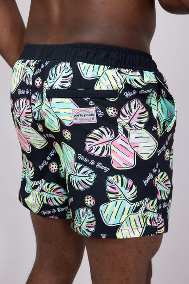 Party Pants Here To Bang Party Shorts for Men in Black