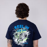 Party Pants Reelin’ T-Shirt for Men in Navy