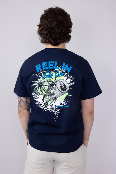 Party Pants Reelin’ T-Shirt for Men in Navy