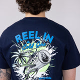 Party Pants Reelin’ T-Shirt for Men in Navy