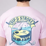 Party Pants Sippin’ T-Shirt for Men in Pink