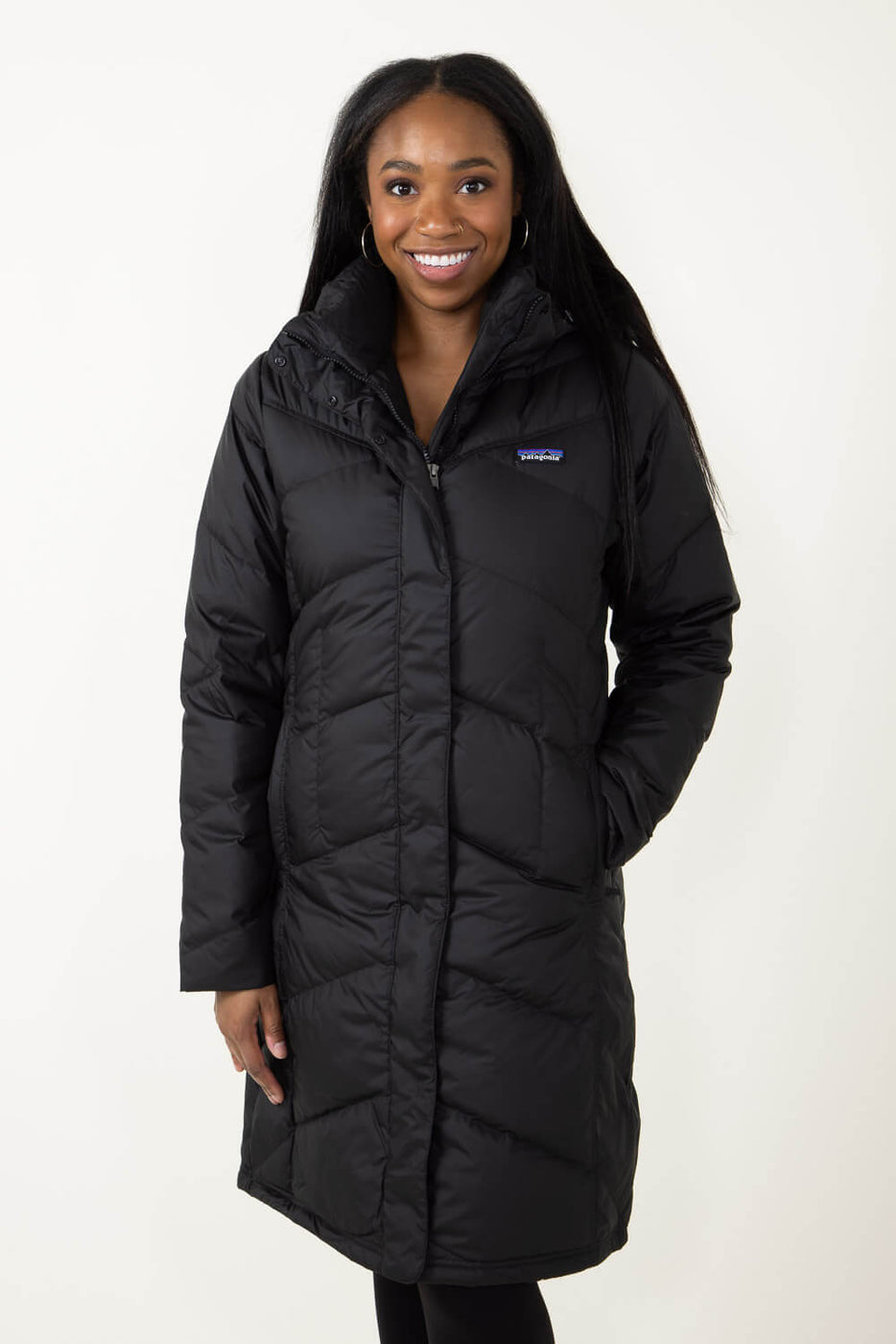 Patagonia Women's Down With It Parka in Black | 28442-BLK – Glik's