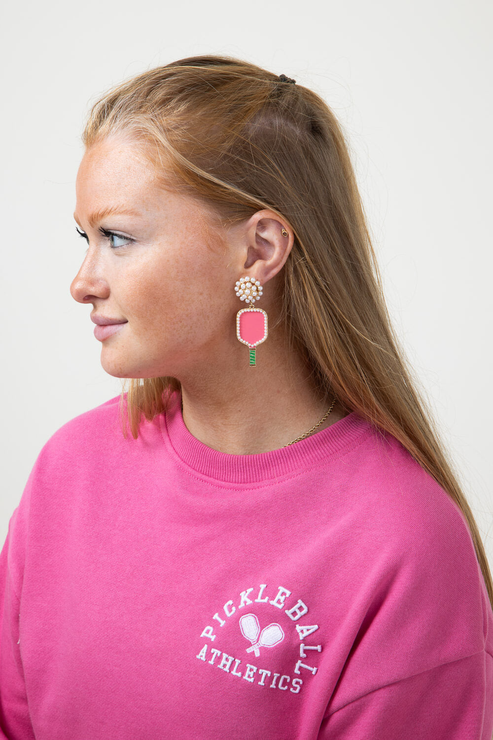 Paparazzi Striped Sweethearts - Pink Earrings ♥ GlaMarous Titi Jewels