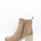 Pierre Dumas Garnet Booties for Women in Taupe