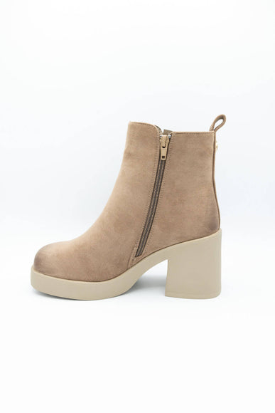 Pierre Dumas Garnet Booties for Women in Taupe