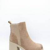 Pierre Dumas Garnet Booties for Women in Taupe