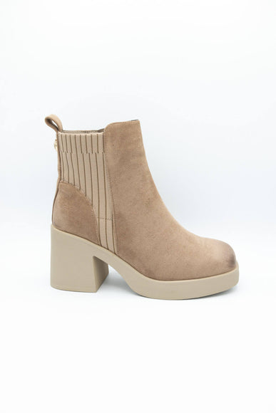 Pierre Dumas Garnet Booties for Women in Taupe