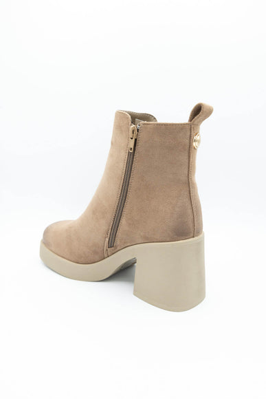 Pierre Dumas Garnet Booties for Women in Taupe