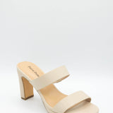 Pierre Dumas Hall Band Heels for Women in Nude