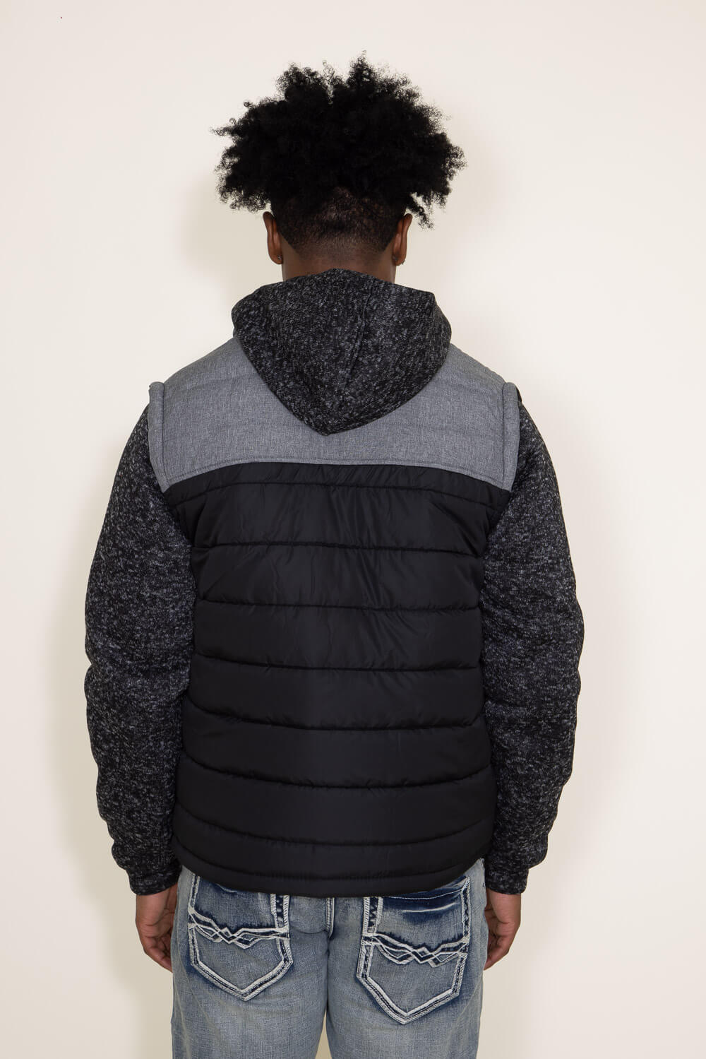 Mens hooded puffer online vest